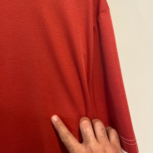 Travis Mathew Orange Red Golf Polo Men’s Large (Tag XL) - Picture 11 of 12
